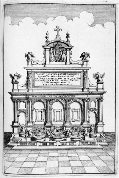 Fonteinontwerp, 1664 door Georg Andreas Bockler