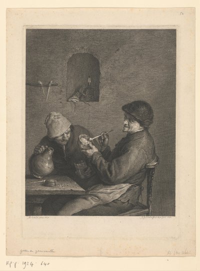 Roker en drinker door Georg Friedrich Schmidt