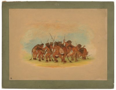 Buffalo Dans - Mandan door George Catlin