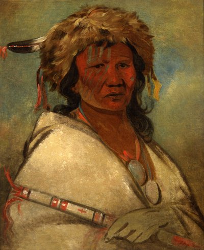 Grote held, een hoofdman, 1845 door George Catlin