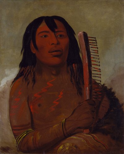 Tcha-dés-sa-ko-máh-pee, Kind van de Beer, 1832 door George Catlin