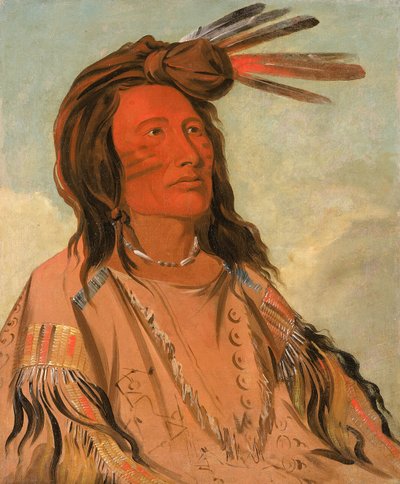 Tchán-dee, Tabak, een Oglala-hoofdman, 1832 door George Catlin