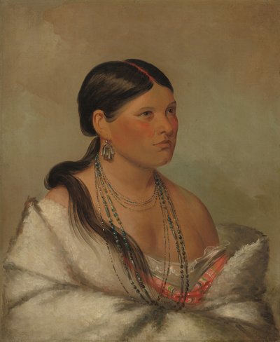 De vrouwelijke adelaar - Shawano, 1830 door George Catlin