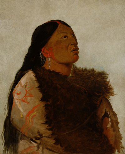 Vrouw van de zes door George Catlin