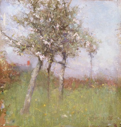 Appelbloesem door George Clausen