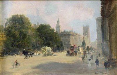 Vroege Middag, Whitehall, Londen door George Hyde Pownall