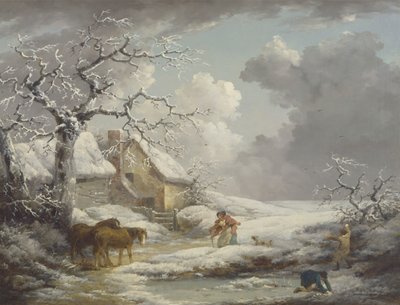 Winterlandschap door George Morland