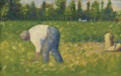 Boer aan het werk, 1883 door George Pierre Seurat