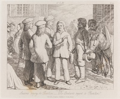 Studenten, Ulm, c.1821 door George Robert Lewis