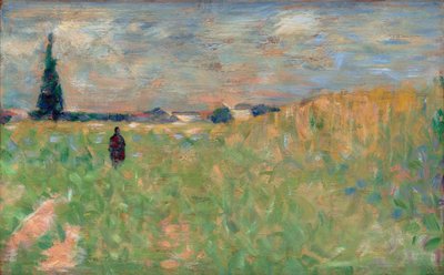 Een Zomerlandschap door Georges Seurat