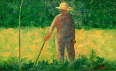 De tuinman (De tuinier) door Georges Seurat