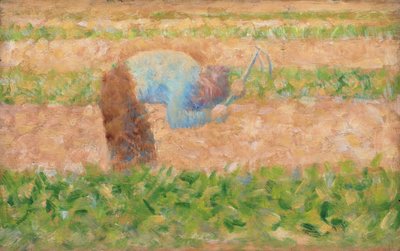 Man met een Hark door Georges Seurat