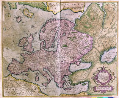 Europa door Gerardus Mercator