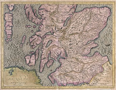 Schotland, Groot-Brittannië door Gerardus Mercator