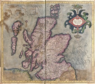 Schotland, Groot-Brittannië door Gerardus Mercator