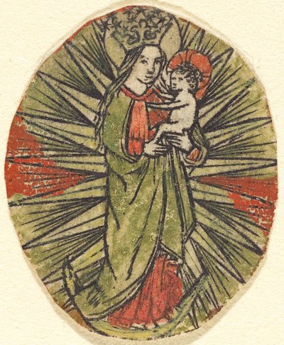 Madonna en Kind door German 15th Century