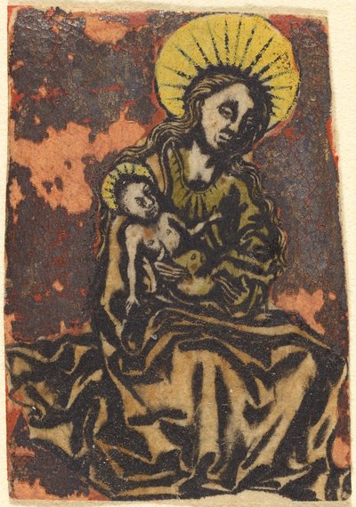 Madonna en Kind door German 15th Century