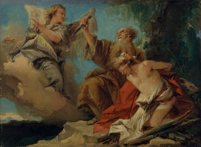 Het offer van Isaac door Giovanni Domenico Tiepolo