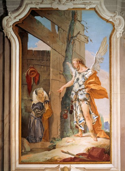 Sarah en de Engel door Giovanni Battista Tiepolo