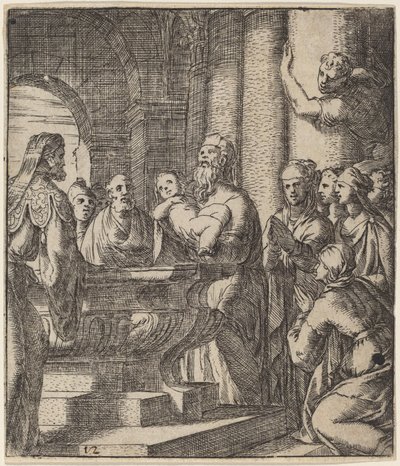 De doop van Christus door Giovanni Battista Fontana