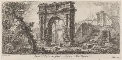 Arco di Pola in Istrië door Giovanni Battista Piranesi