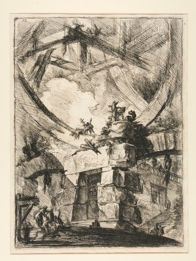 Carceri, IX: Het Reuzenwiel door Giovanni Battista Piranesi