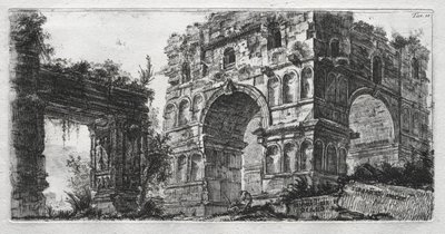 Tempel van Diana door Giovanni Battista Piranesi