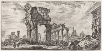 Tempel van Jupiter Tonans door Giovanni Battista Piranesi