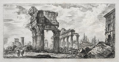 Tempio di Giove Tonante door Giovanni Battista Piranesi