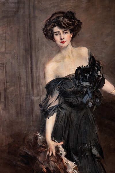 Mademoiselle de Nemidofft, detail door Giovanni Boldini