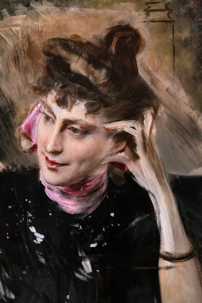 Portret van Madame Veil Picard, detail door Giovanni Boldini