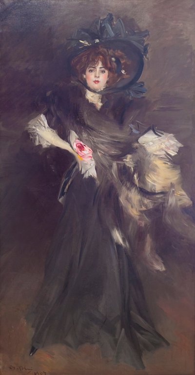 Portret van juffrouw Lantelme door Giovanni Boldini