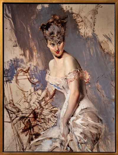 Portret van de actrice Alice Regnault door Giovanni Boldini