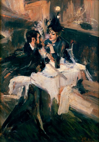 De lunch van de geliefden, ca. 1895 door Giovanni Boldini