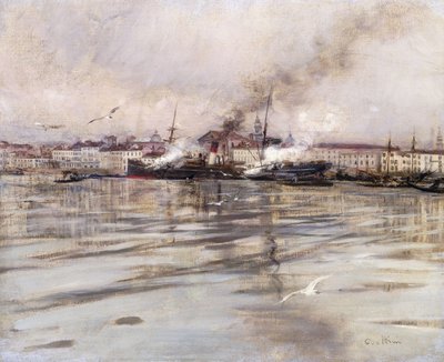 Uitzicht op Venetië door Giovanni Boldini