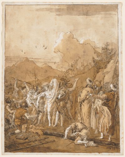 De Ontkleding van Christus door Giovanni Domenico Tiepolo