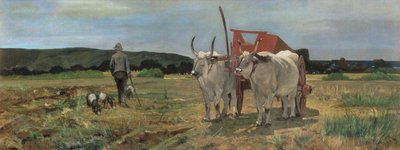 Ossenkar in de Toscaanse Maremma door Giovanni Fattori