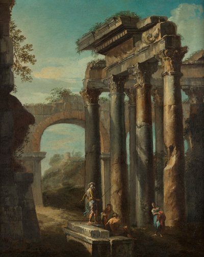 Romeins ruïnelandschap door Giovanni Paolo Pannini