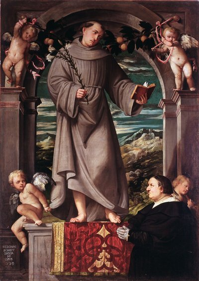 Sint Antonius van Padua door Girolamo Romanino