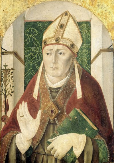 Sint Bonaventura door Girolamo da Treviso I (attributed to)