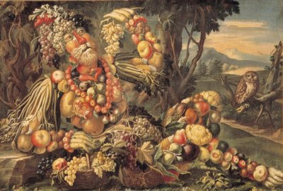 De herfst door Giuseppe Arcimboldo