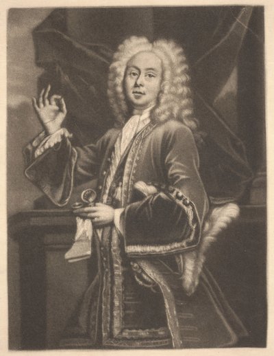 Colley Cibber, c.1700-1725 (gravure) door Giuseppe Grisoni