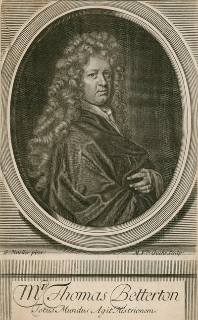 Mr Thomas Betterton, acteur door Godfrey Kneller