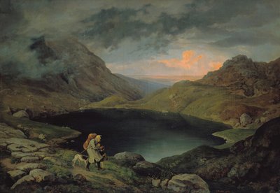 Meer in het Reuzengebergte, 1839 door Gustav Karl Ludwig Richter