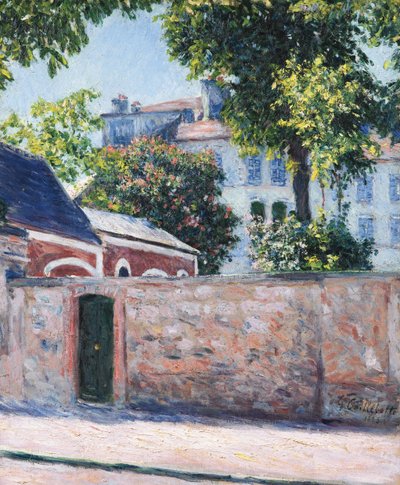 Huizen in Argenteuil, 1883 door Gustave Caillebotte