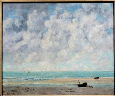 De zee bij kalm weer door Gustave Courbet