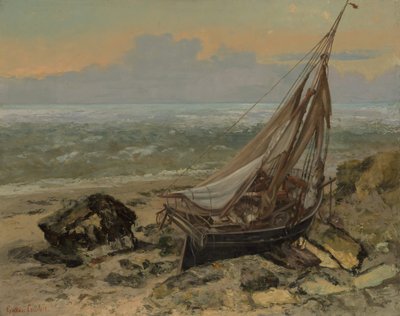 De vissersboot door Gustave Courbet