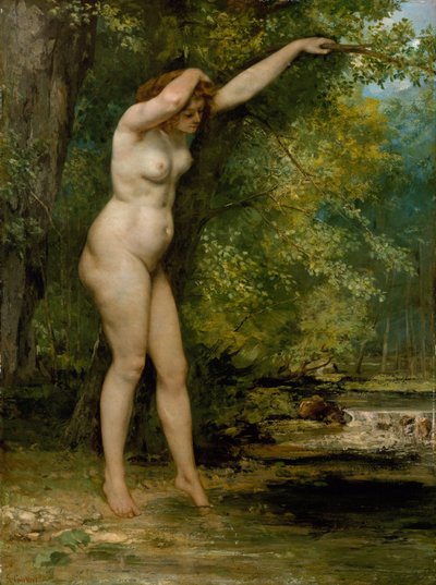 De Jonge Badster door Gustave Courbet