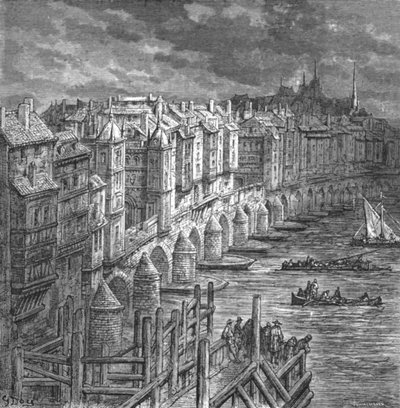 London Bridge, 1694 door Gustave Dore