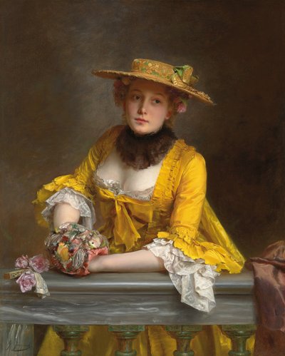 De gele jurk door Gustave Jacquet